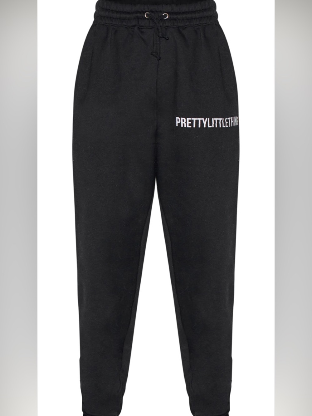 PrettyLittleThing Black Logo Joggers